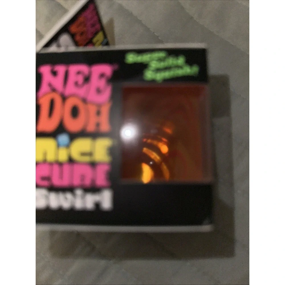 Nice Cube Swirl Super Solid Squish Tactile Orange Ages 8-11 Years